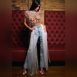 FLYING AWAY FRINGE DENIM - XL